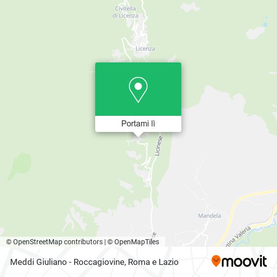 Mappa Meddi Giuliano - Roccagiovine