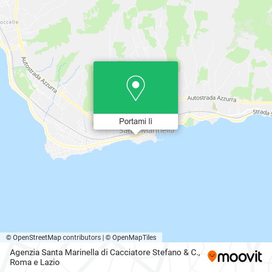 Mappa Agenzia Santa Marinella di Cacciatore Stefano & C.