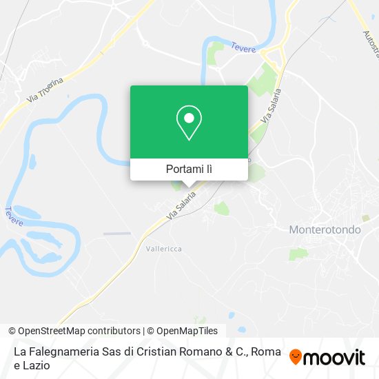 Mappa La Falegnameria Sas di Cristian Romano & C.