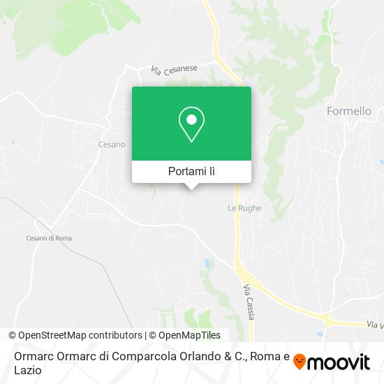 Mappa Ormarc Ormarc di Comparcola Orlando & C.