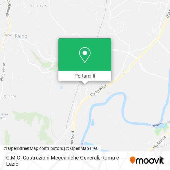 Mappa C.M.G. Costruzioni Meccaniche Generali