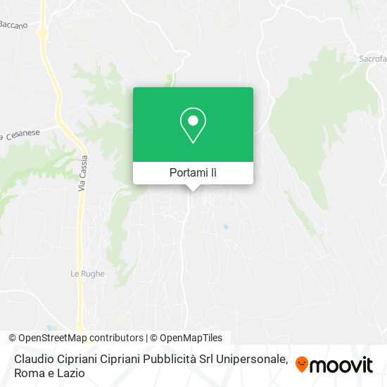 Mappa Claudio Cipriani Cipriani Pubblicità Srl Unipersonale