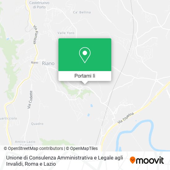 Mappa Unione di Consulenza Amministrativa e Legale agli Invalidi