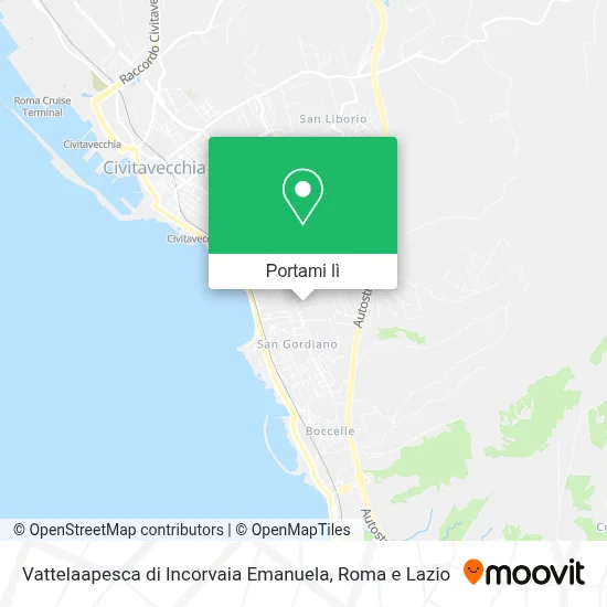 Mappa Vattelaapesca di Incorvaia Emanuela