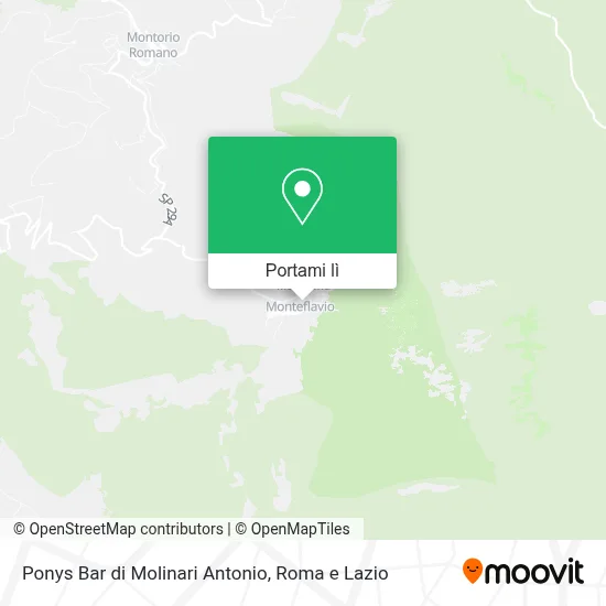 Mappa Ponys Bar di Molinari Antonio