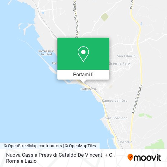 Mappa Nuova Cassia Press di Cataldo De Vincenti + C.