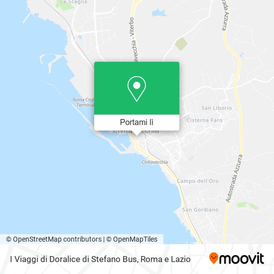 Mappa I Viaggi di Doralice di Stefano Bus