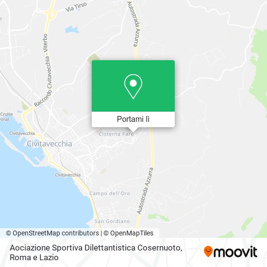 Mappa Aociazione Sportiva Dilettantistica Cosernuoto