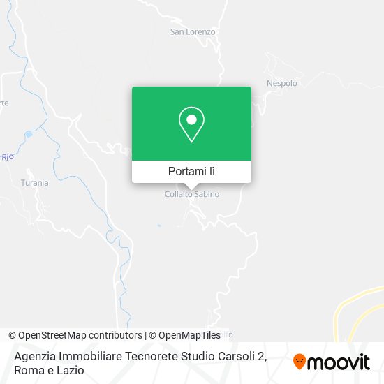 Mappa Agenzia Immobiliare Tecnorete Studio Carsoli 2