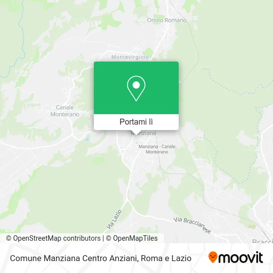 Mappa Comune Manziana Centro Anziani