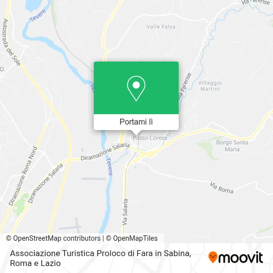 Mappa Associazione Turistica Proloco di Fara in Sabina