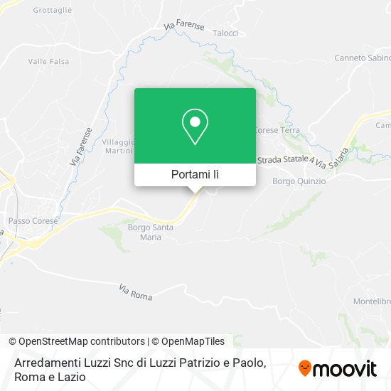 Mappa Arredamenti Luzzi Snc di Luzzi Patrizio e Paolo