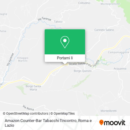 Mappa Amazon Counter-Bar Tabacchi l'Incontro