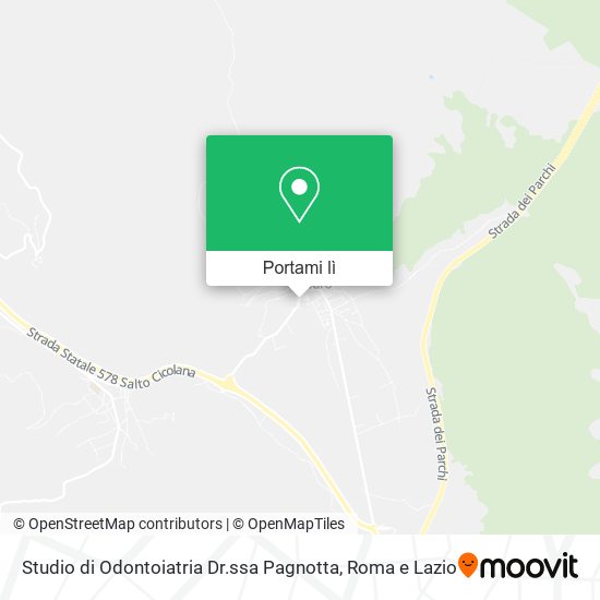 Mappa Studio di Odontoiatria Dr.ssa Pagnotta