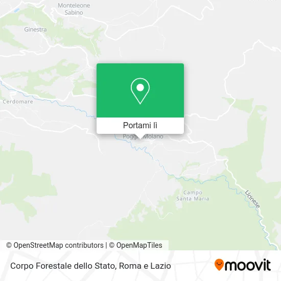 Mappa Corpo Forestale dello Stato