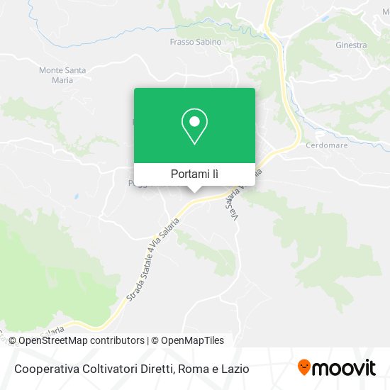 Mappa Cooperativa Coltivatori Diretti