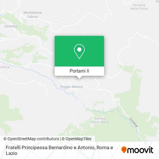Mappa Fratelli Principessa Bernardino e Antonio