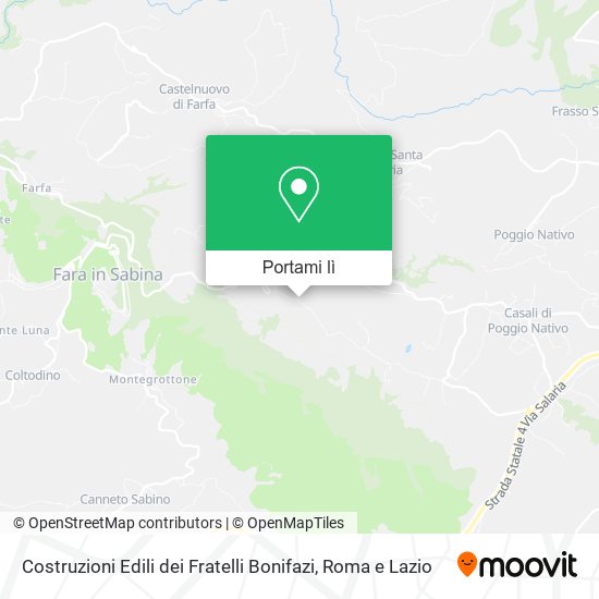Mappa Costruzioni Edili dei Fratelli Bonifazi