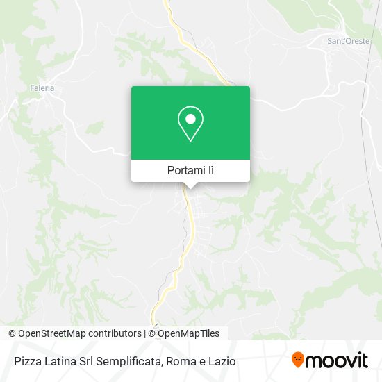 Mappa Pizza Latina Srl Semplificata