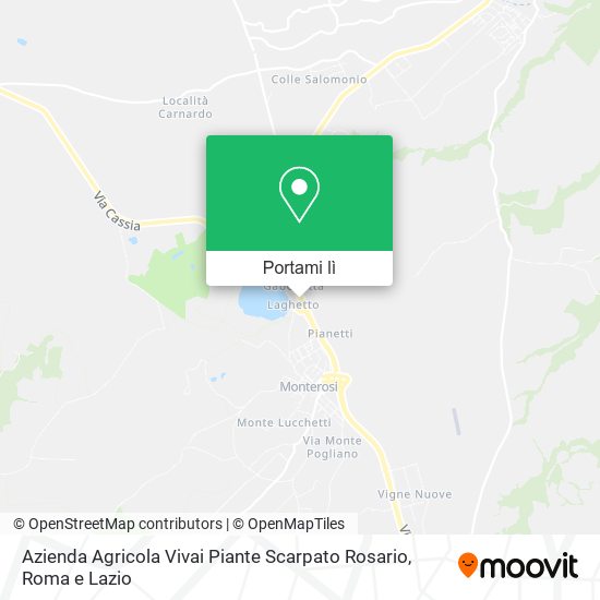 Mappa Azienda Agricola Vivai Piante Scarpato Rosario