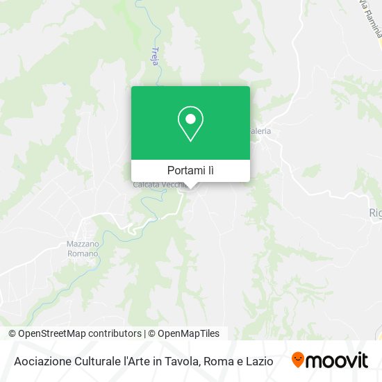 Mappa Aociazione Culturale l'Arte in Tavola