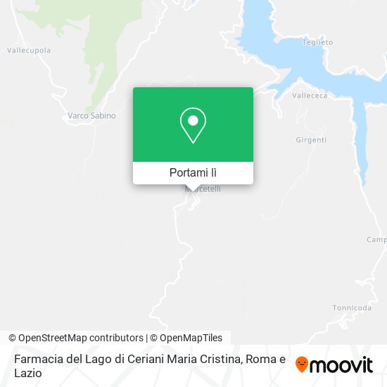 Mappa Farmacia del Lago di Ceriani Maria Cristina