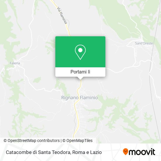 Mappa Catacombe di Santa Teodora