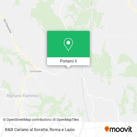 Mappa B&B Cariano al Soratte