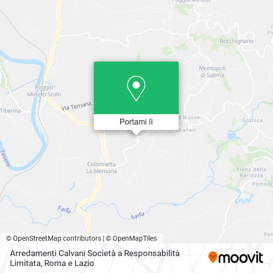 Mappa Arredamenti Calvani Società a Responsabilità Limitata