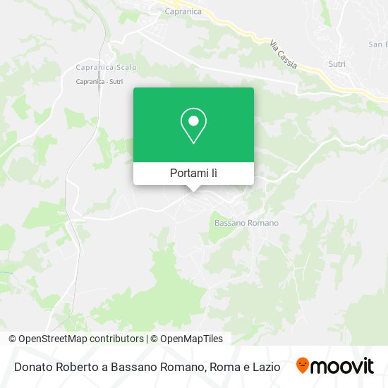 Mappa Donato Roberto a Bassano Romano