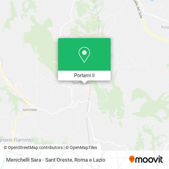 Mappa Menichelli Sara - Sant'Oreste