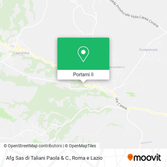 Mappa Afg Sas di Taliani Paola & C.