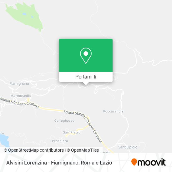 Mappa Alvisini Lorenzina - Fiamignano