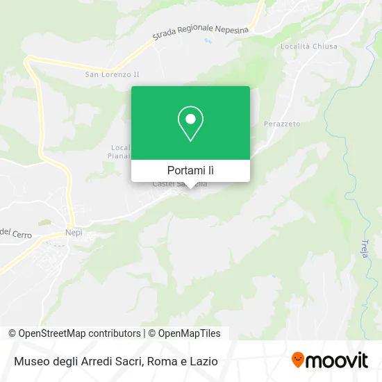 Mappa Museo degli Arredi Sacri