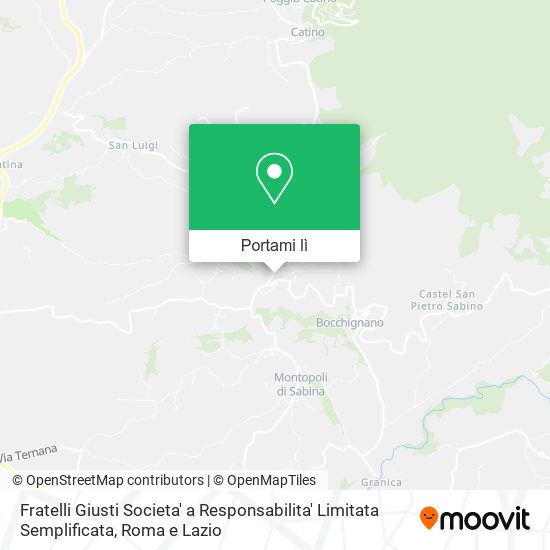 Mappa Fratelli Giusti Societa' a Responsabilita' Limitata Semplificata