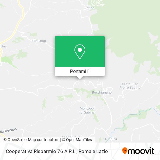 Mappa Cooperativa Risparmio 76 A.R.L.