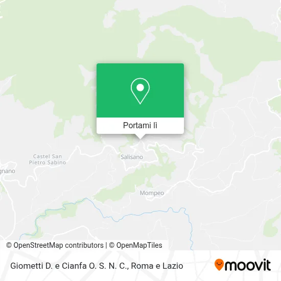 Mappa Giometti D. e Cianfa O. S. N. C.