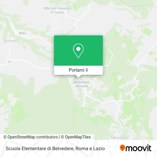 Mappa Scuola Elementare di Belvedere