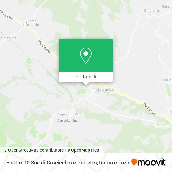 Mappa Elettro 90 Snc di Crocicchio e Petretto