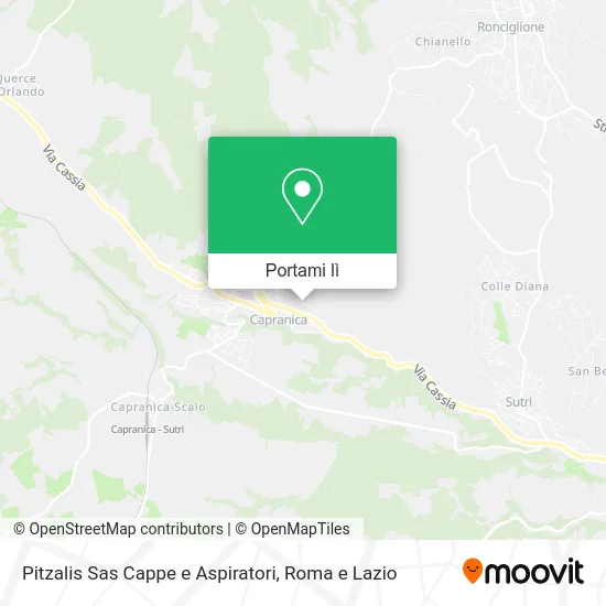 Mappa Pitzalis Sas Cappe e Aspiratori