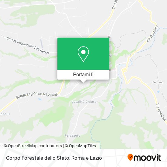 Mappa Corpo Forestale dello Stato