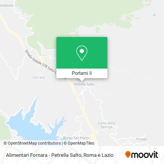 Mappa Alimentari Fornara - Petrella Salto