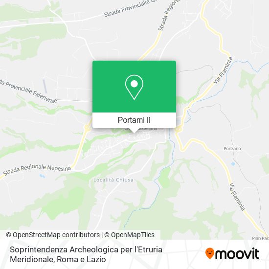 Mappa Soprintendenza Archeologica per l'Etruria Meridionale