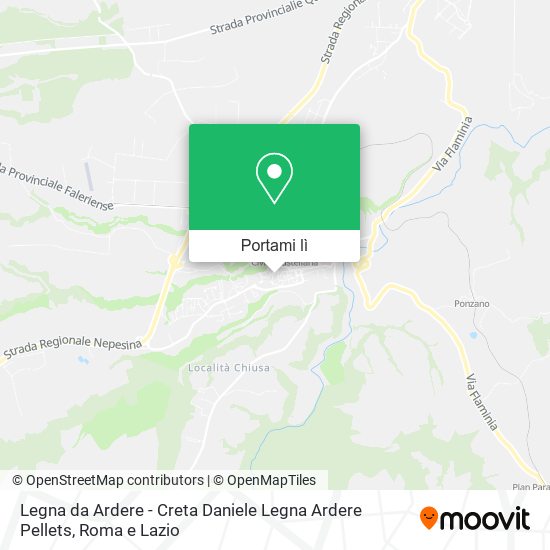 Mappa Legna da Ardere - Creta Daniele Legna Ardere Pellets