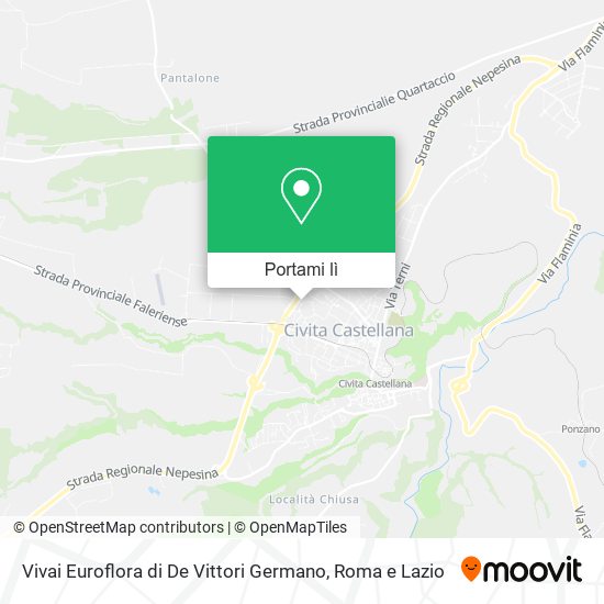 Mappa Vivai Euroflora di De Vittori Germano