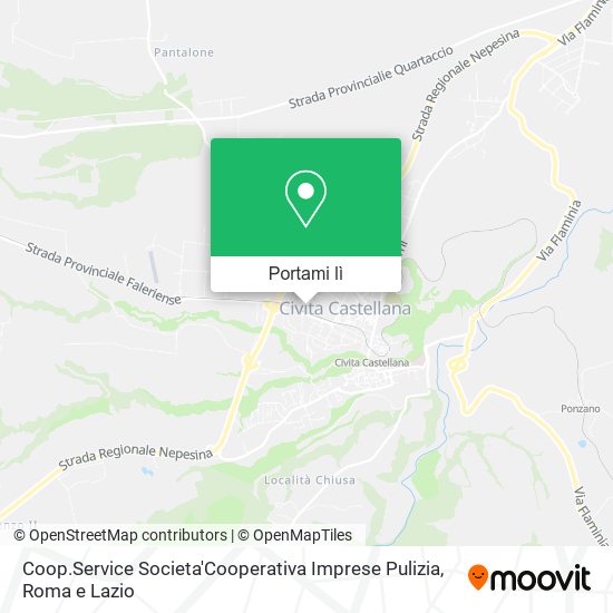 Mappa Coop.Service Societa'Cooperativa Imprese Pulizia