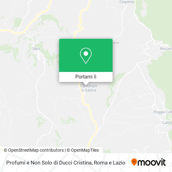 Mappa Profumi e Non Solo di Ducci Cristina