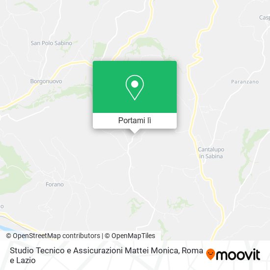Mappa Studio Tecnico e Assicurazioni Mattei Monica
