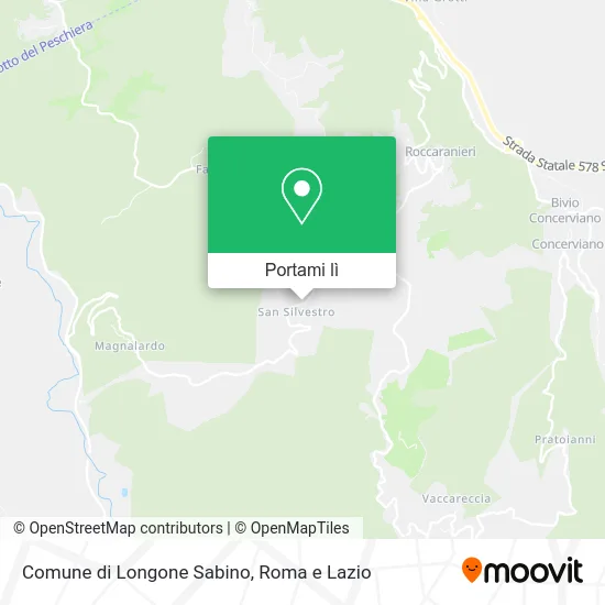 Mappa Comune di Longone Sabino