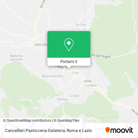 Mappa Cancellieri Pasticceria Gelateria